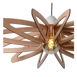 Griestu lampa "ZIDANE", 1x E27, koks, LUCIDE - 77483-76-30