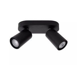 XYRUS LED dim-to-warm griestu prožektors 2x5 W melns (Lucide)