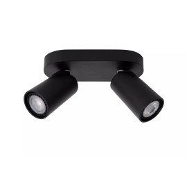 XYRUS LED dim-to-warm griestu prožektors 2x5 W melns (Lucide)