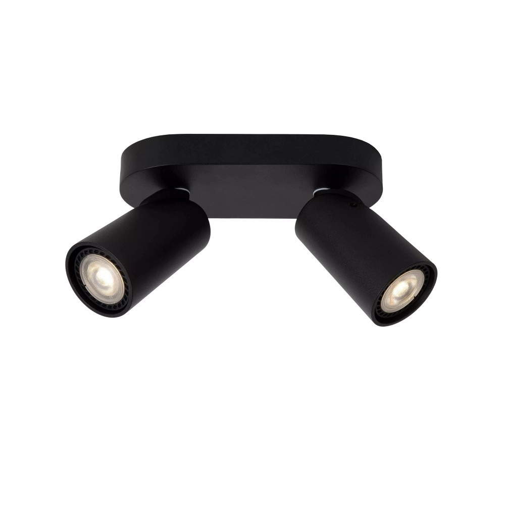 XYRUS LED dim-to-warm griestu prožektors 2x5 W melns (Lucide)