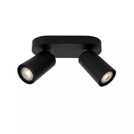 XYRUS LED dim-to-warm griestu prožektors 2x5 W melns (Lucide)
