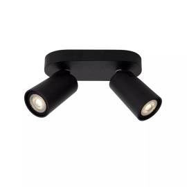 XYRUS LED dim-to-warm griestu prožektors 2x5 W melns (Lucide)