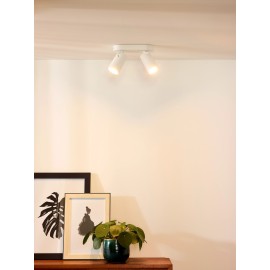 XYRUS LED dim-to-warm griestu prožektors 2x5 W balts (Lucide)