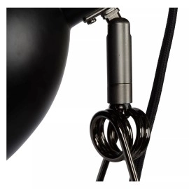 MOYS klipša lampa 1xE27 melna (Lucide)