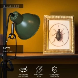 MOYS klipša lampa 1xE27 zaļa (Lucide)