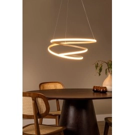 ESPIRAL LED CCT piekaramā lampa 40 W taupe (Lucide)