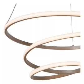 ESPIRAL LED CCT piekaramā lampa 40 W taupe (Lucide)
