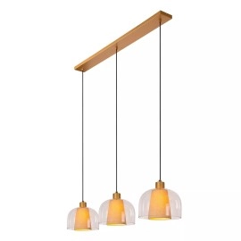 GUNHILD piekarama lampa 3xE27 caurspīdīga (Lucide)