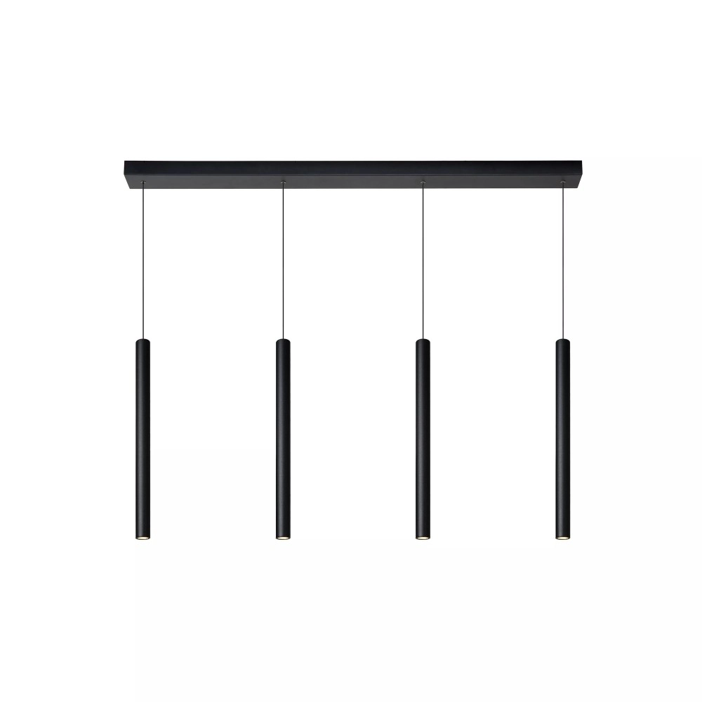 LORENZ LED piekaramā lampa 4x4 W 3000K melna (Lucide)