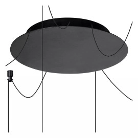 LORENZ LED piekaramā lampa Ø120 cm 6x4 W melna (Lucide)