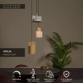 NINJA piekarama lampa 3xE27 daudzkrāsaina (Lucide)