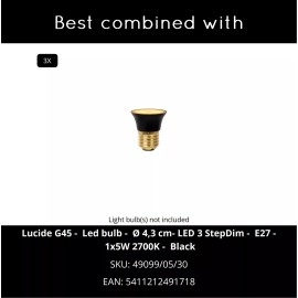 NINJA piekarama lampa 3xE27 daudzkrāsaina (Lucide)