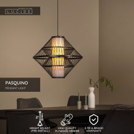 PASQUINO piekarama lampa Ø60 cm 1xE27 melna (Lucide)