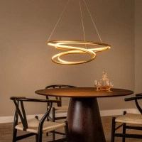 SARDANA — piekaramā lampa Ø80, LED Dim 74W 2700K, matēts zeltains (misiņa tonis) (Lucide)