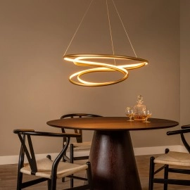 SARDANA — piekaramā lampa Ø80, LED Dim 74W 2700K, matēts zeltains (misiņa tonis) (Lucide)