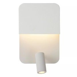 Sienas/gultas lampa BOXER LED 5W 3000K ar USB, balta (Lucide)
