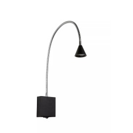 Sienas lasīšanas lampa BUDDY LED 4W 4000K, melna (Lucide)