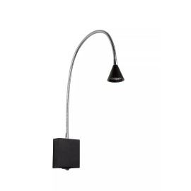 Sienas lasīšanas lampa BUDDY LED 4W 4000K, melna (Lucide)