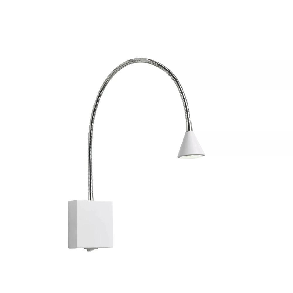 Sienas lasīšanas lampa BUDDY LED 4W 4000K, balta (Lucide)