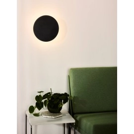 EKLYPS LED sienas lampa 1x9 W melna (Lucide)