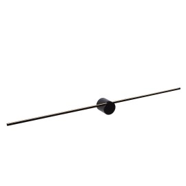 MIZAR — sienas spoguļa gaismeklis, 90 cm, LED, IP44, melna (Lucide)
