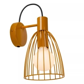 MACARONS sienas lampa 1x40 W okera dzeltena (Lucide)