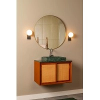 TASSA vannas istabas sienas lampa 1x10 W melna (Lucide)