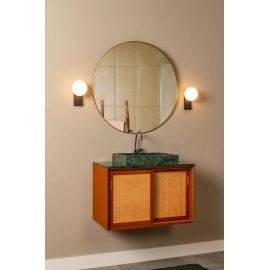 TASSA vannas istabas sienas lampa 1x10 W melna (Lucide)