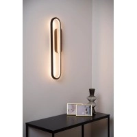 THELMA LED sienas lampa 24 W 2700K melna (Lucide)