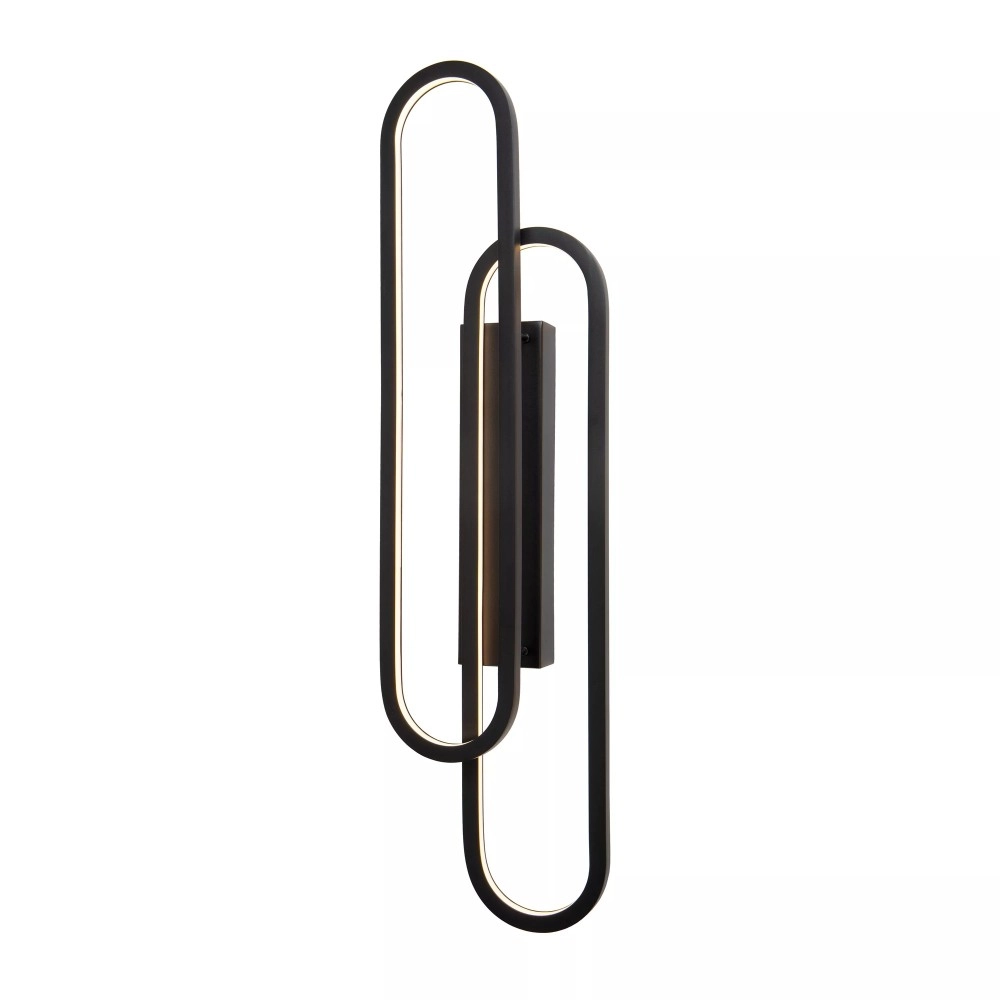THELMA LED sienas lampa 35 W 2700K melna (Lucide)