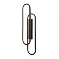 THELMA LED sienas lampa 35 W 2700K melna (Lucide)