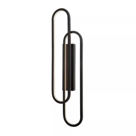 THELMA LED sienas lampa 35 W 2700K melna (Lucide)