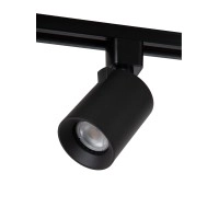 TRACK NIGEL — sliežu prožektors, 1×GU10, IP20, melns (Lucide)