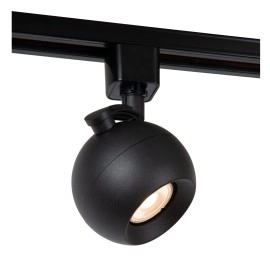 TRACK — sliežu prožektors, 1×GU10, IP20, melns (Lucide)