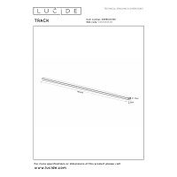 TRACK — 1-fāzes sliedes posms, 1 m, melns (Lucide)