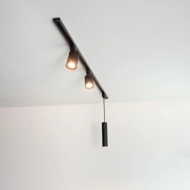 TRACK — barošanas padeve 1-fāzes sliežu sistēmai, melna (Lucide)