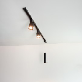 TRACK — gala vāciņi (2 gab.), melni, 1-fāzes sistēmai (Lucide)