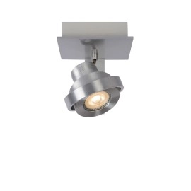 Spotlampa "LANDA", 1 x GU10, 4.5W LED, 320Lm, 3000K, balta/satīna hroma - 17906/05 - Lucide