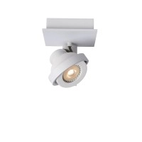 Spotlampa "LANDA", 1 x GU10, 4.5W LED, 320Lm, 3000K, balta/satīna hroma - 17906/05 - Lucide