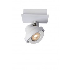 Spotlampa "LANDA", 1 x GU10, 4.5W LED, 320Lm, 3000K, balta/satīna hroma - 17906/05 - Lucide