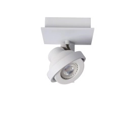 Spotlampa "LANDA", 1 x GU10, 4.5W LED, 320Lm, 3000K, balta/satīna hroma - 17906/05 - Lucide