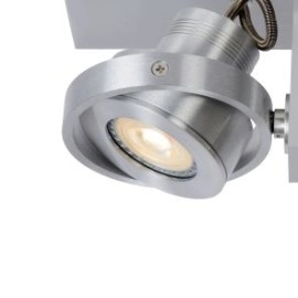 Spotlampa "LANDA", 3 x GU10, 4.5W LED, 960Lm, 3000K, balta/satīna hroma - 17906/15 - Lucide