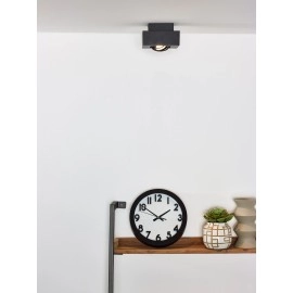 Griestu prožektors XIRAX GU10 1x5W 2200-3000K, melns (Lucide)