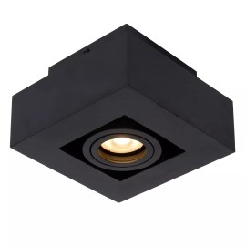 Griestu prožektors XIRAX GU10 1x5W 2200-3000K, melns (Lucide)