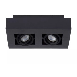 Griestu prožektors XIRAX GU10 2x5W 2200-3000K, melns (Lucide)