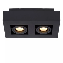 Griestu prožektors XIRAX GU10 2x5W 2200-3000K, melns (Lucide)