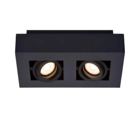 Griestu prožektors XIRAX GU10 2x5W 2200-3000K, melns (Lucide)