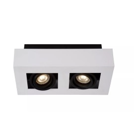 Griestu prožektors XIRAX GU10 2x5W 2200-3000K, balts (Lucide)