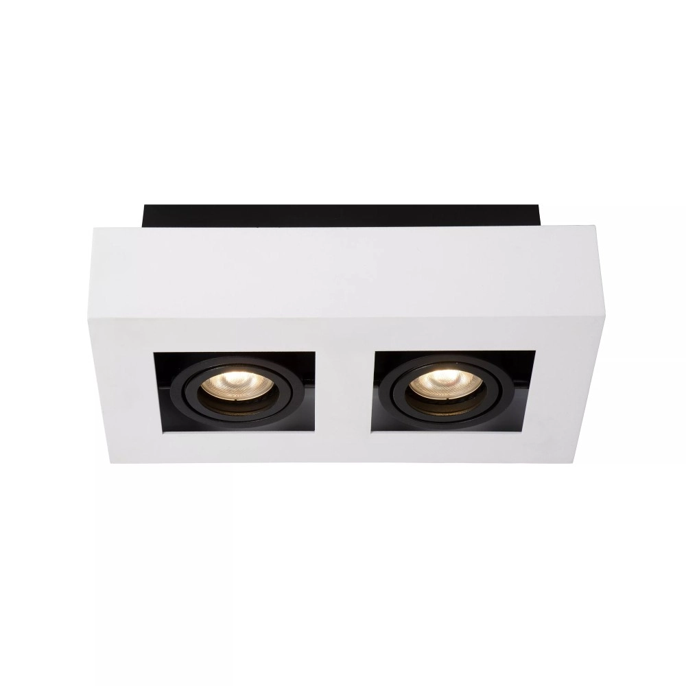 Griestu prožektors XIRAX GU10 2x5W 2200-3000K, balts (Lucide)