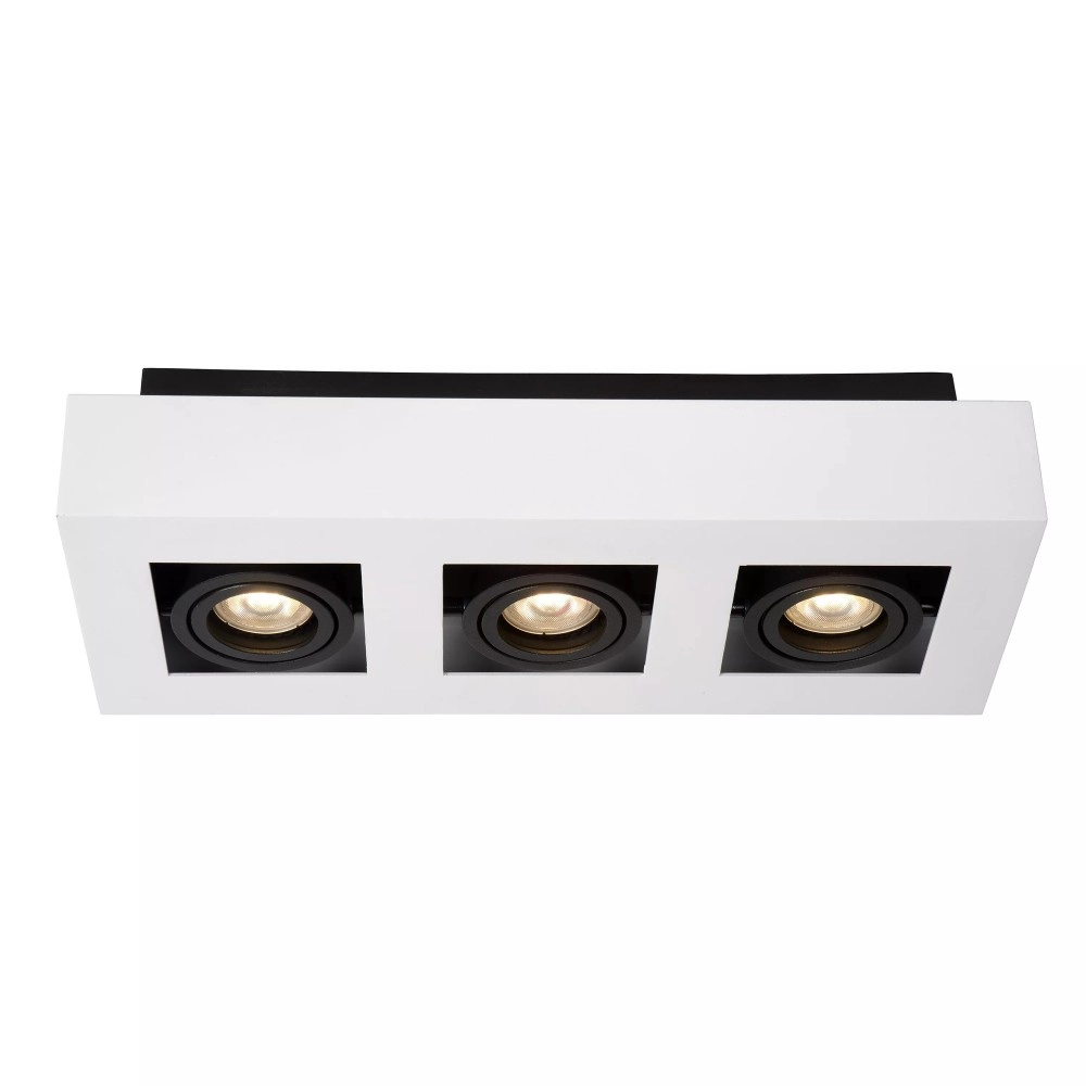 Griestu prožektors XIRAX GU10 3x5W 2200-3000K, balts (Lucide)